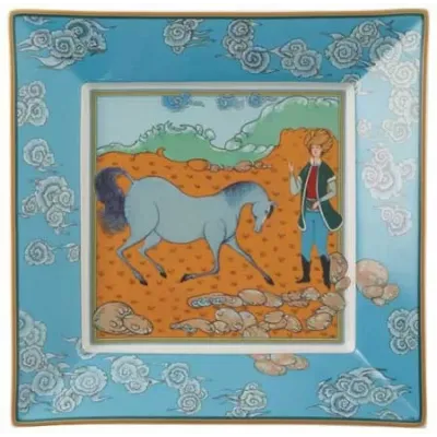 Legendes Persanes Bleu N°4 Square Trinket Tray 11.02 X 11.02 in Gift Box