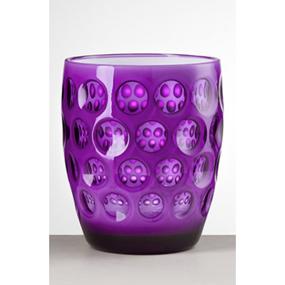 Lente Tumbler Lavender/White H 4.25" x Diam 3.5", 15 oz