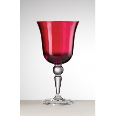 Saint Moritz Wine Red H 7" x Diam 3.5", 8 oz