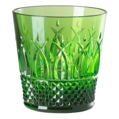 Italia Tumbler Green H 4" x Diam 3.75", 12 oz