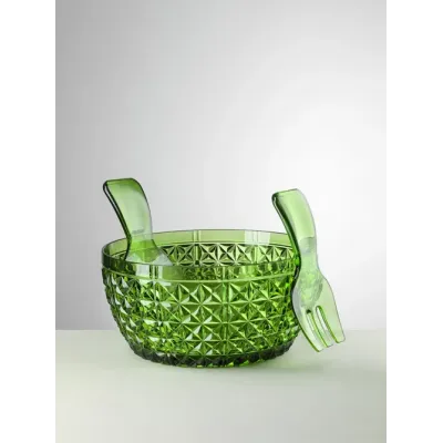 Churchill Salad Bowl Green H 5" x Diam 10", 85 oz