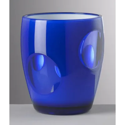 Fisheye Tumbler Blue H 4.25" x Diam 3.5", 13 oz