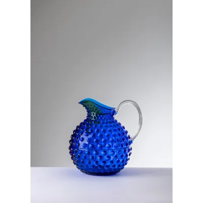 Gene Krupa Pitcher Blue H 7.3" x Diam 6.3" - 50.7oz
