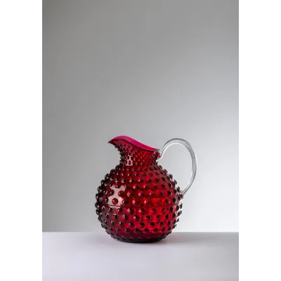 Gene Krupa Pitcher Ruby H 7.3" x Diam 6.3" - 50.7oz