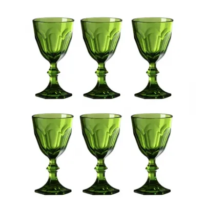 Snow White Green Apertivo Glass Pack of 6