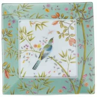 Paradis Fond Turquoise N°4 Square Trinket Tray 6.89 X 6.89 in Gift Box