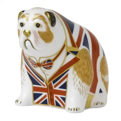 Bulldog Union Jack Paperweight