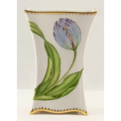 Blue Tulip Small Vase 6 in High