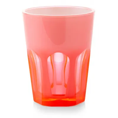 Double Face Tumbler Fuchsia H 4" x Diam 3.5", 13 oz