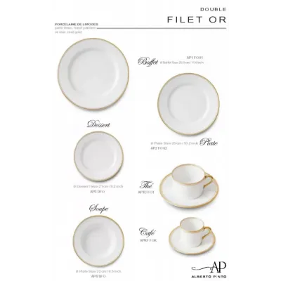 Double Filet Gold Dinnerware