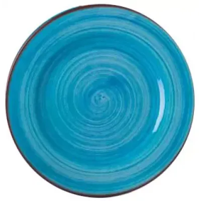 St. Tropez Turquoise Salad/Dessert 9" Rd