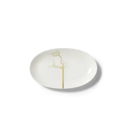 Golden Forest Oval Dish 24 Cm