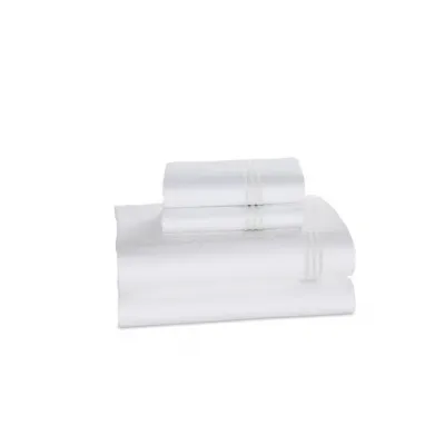 Windsor White/White Cotton Sateen Bedding