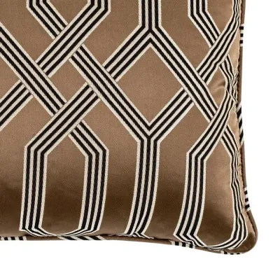 Fontaine Small Brown Throw Pillow