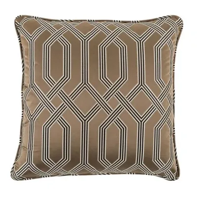 Fontaine Large Brown Throw Pillow
