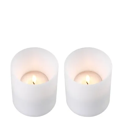 Deep White S/2 Artificial Candle