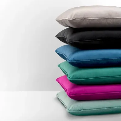 Roche Turquoise Velvet Throw Pillow