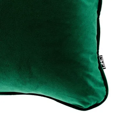 Roche Green Velvet Throw Pillow