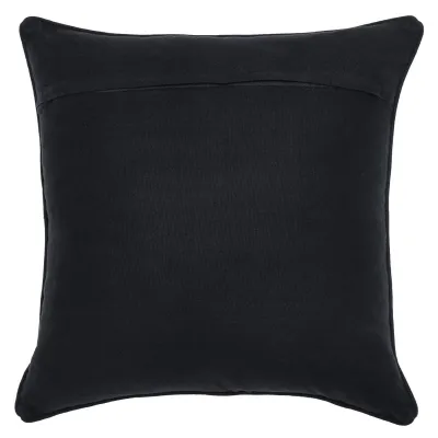 Mist Square Black White Decorative Pillow
