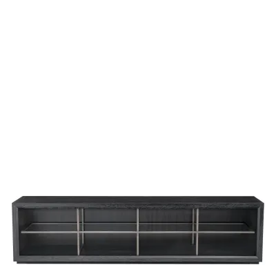 Hennessey Large Charcoal Grey Oak Veneer TV/Media Cabinet