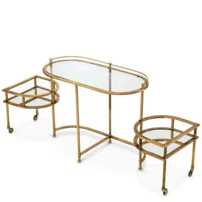 Lavalle Vintage Brass Finish Trolley