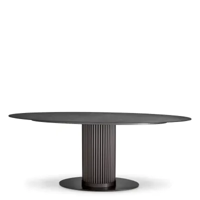 Outdoor Dining Table Volterra Marble Look Top