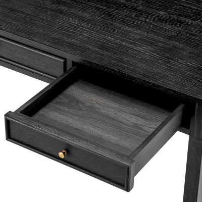 Otranto Charcoal Grey Oak Veneer Desk