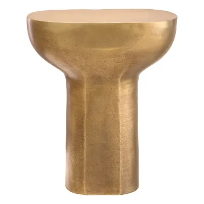 Cremona Antique Brass Finish Side Table