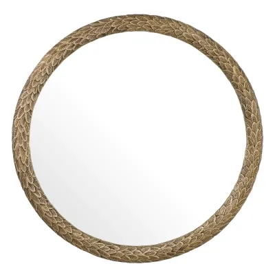 Soave Antique Brass Oval Mirror