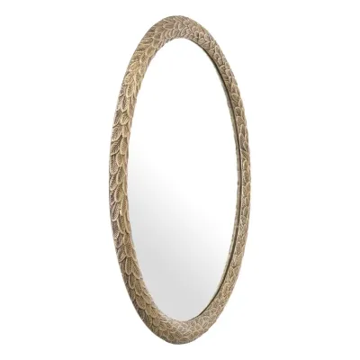 Soave Antique Brass Oval Mirror