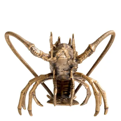 Lobster Vintage Brass Finish Object