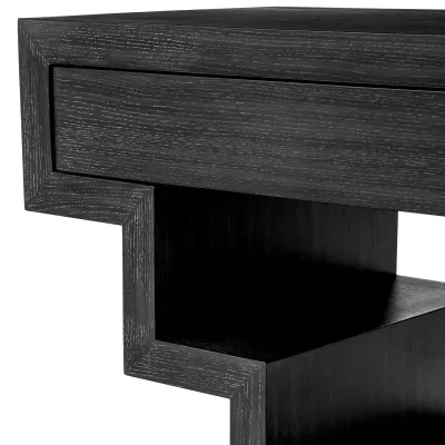 Rialto Charcoal Grey Oak Veneer Console Table