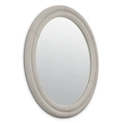 Bastioni Leather Round Mirror