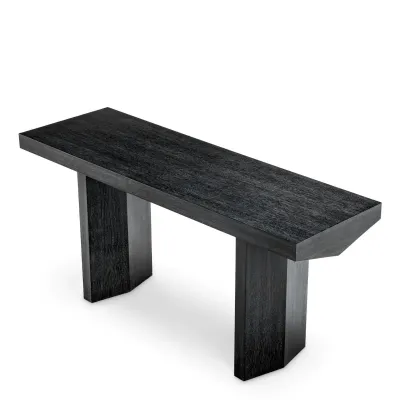 Tiburon Charcoal Grey Oak Veneer Console Table
