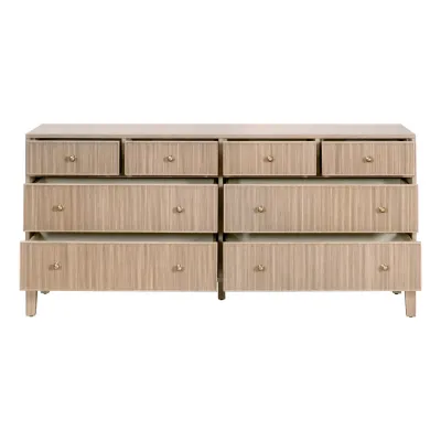 Highland 8-Drawer Double Dresser Natural Oak