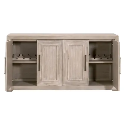 Hunter Media Sideboard Natural Gray Acacia