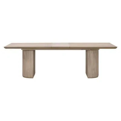 Halloway Natural Gray Acacia Extension Dining Table