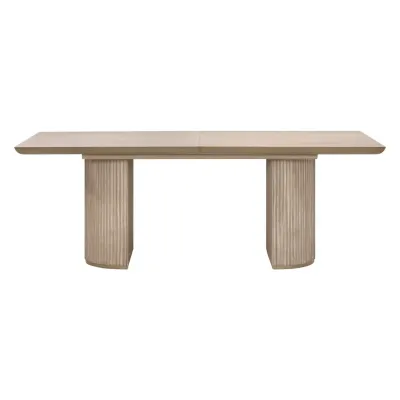 Halloway Natural Gray Acacia Extension Dining Table