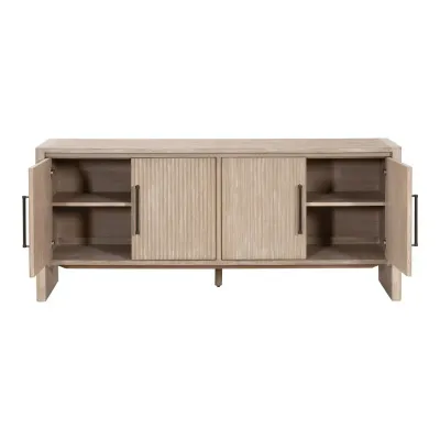 Halloway Natural Gray Acacia Media Sideboard