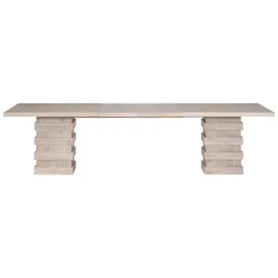 Plaza Extension Dining Table Natural Gray Acacia