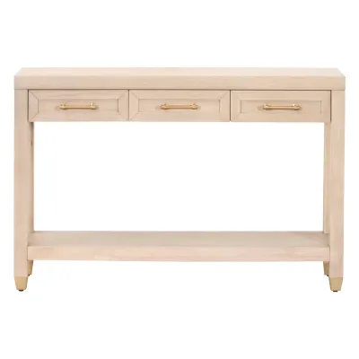 Stella Narrow Console Table Light Honey Oak