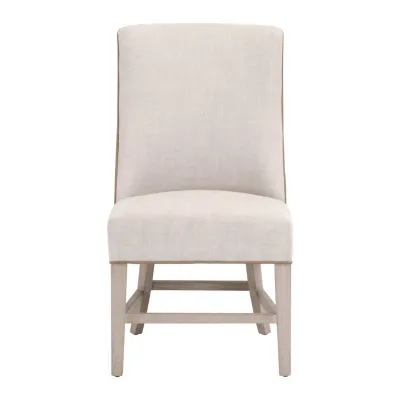 Duet Head Chair - Performance Bisque French Linen, Ivanhoe Toast, Natural Gray Ash