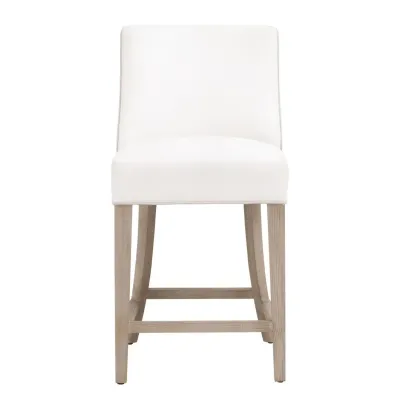 Duet LiveSmart Peyton-Pearl Performance Bisque French Linen Natural Gray Ash Counter Stool