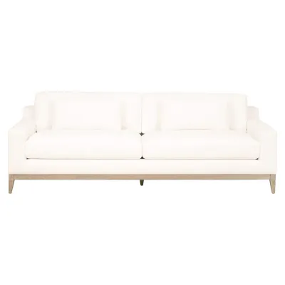 Vienna 96" Track Arm Sofa LiveSmart Peyton-Pearl, Natural Gray Oak