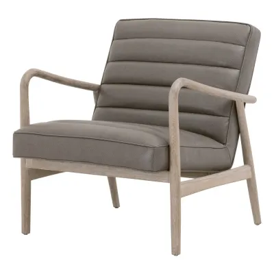 Tahoe Club Chair Contract Ore Gray Synthetic, Natural Gray Oak