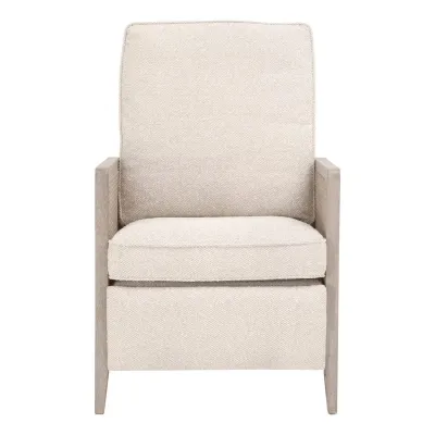 Leone Natural Gray Oak Cane LiveSmart Gellar-Linen Recliner