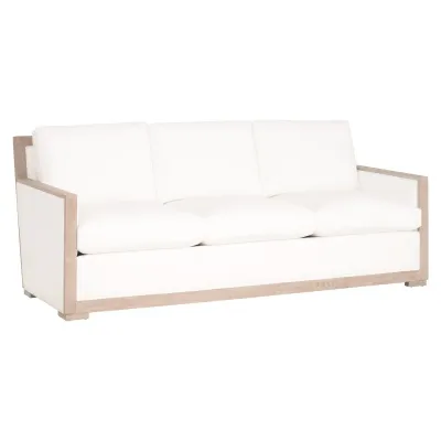 Manhattan 85" Wood Trim Sofa LiveSmart Peyton-Pearl, Natural Gray Oak