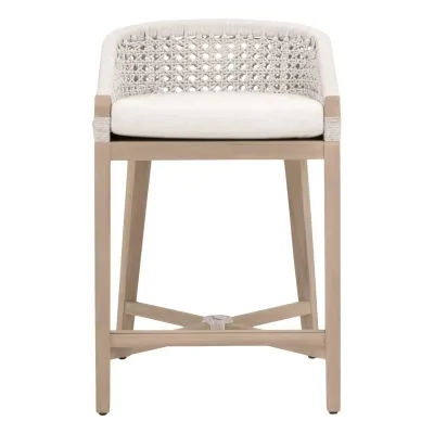Montecito White Speckle Outdoor Counter Stool