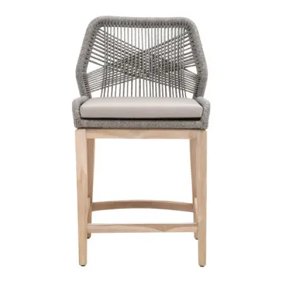 Loom Outdoor Counter Stool Platinum Reinforced