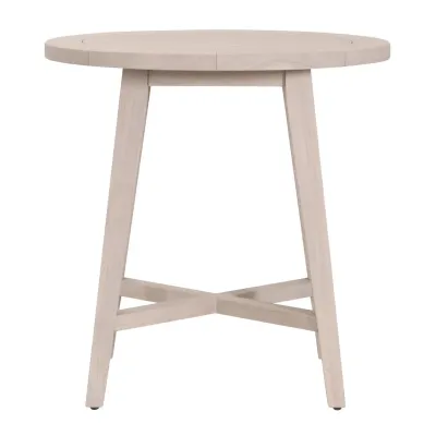 Carmel Washed Ever Teak Outdoor Round Counter Table 36"